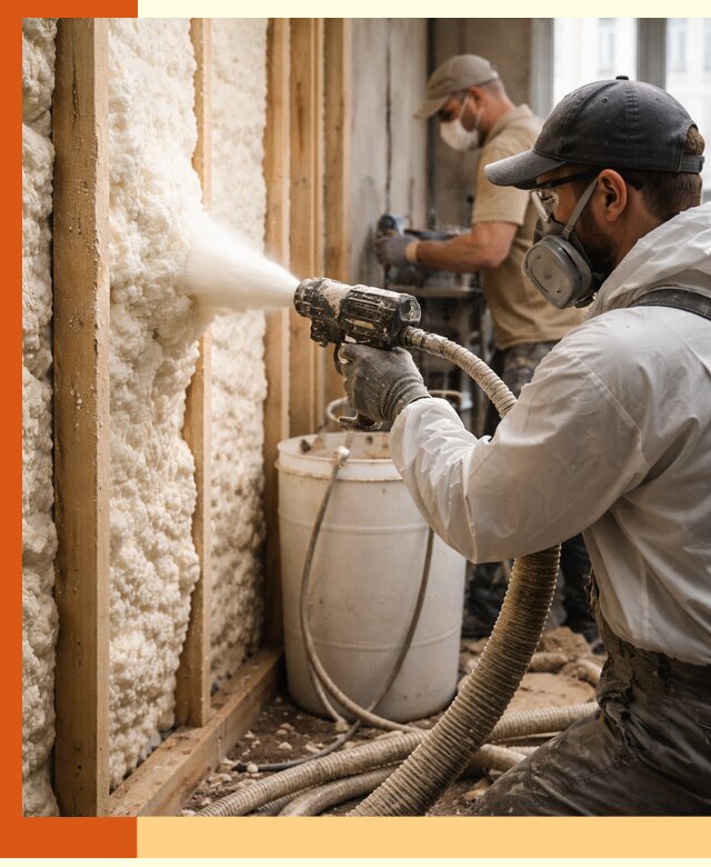 Утепление пеноизолом жилых и коммерческих объектов в Магадане