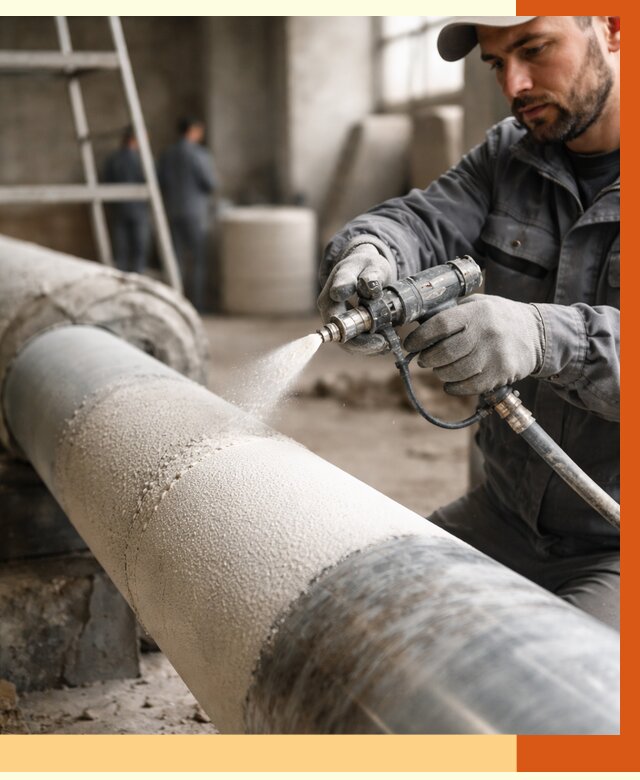 Утепление труб жидкой теплоизоляцией в Магадане от 7667 руб. под ключ | ТепломастерМгд