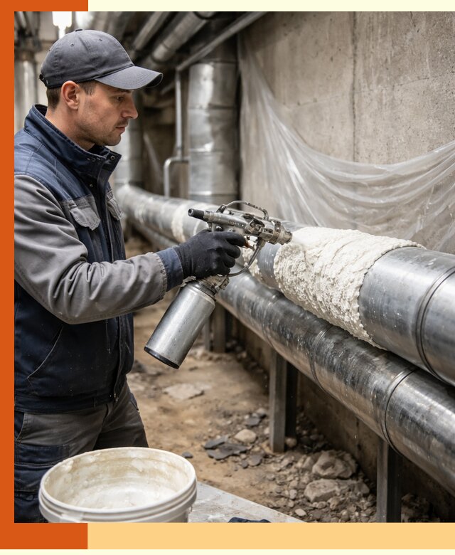 Утепление труб жидкой теплоизоляцией в Магадане