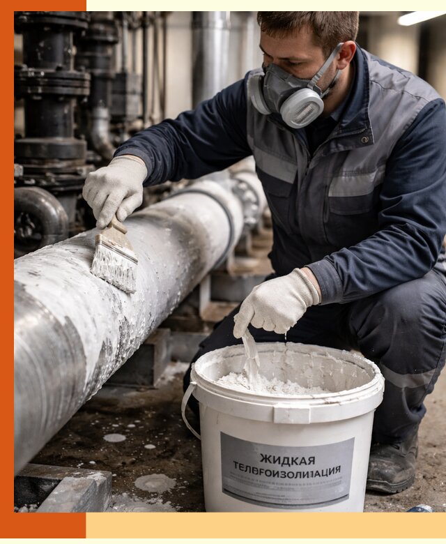 Утепление оборудования жидкой теплоизоляцией в Магадане