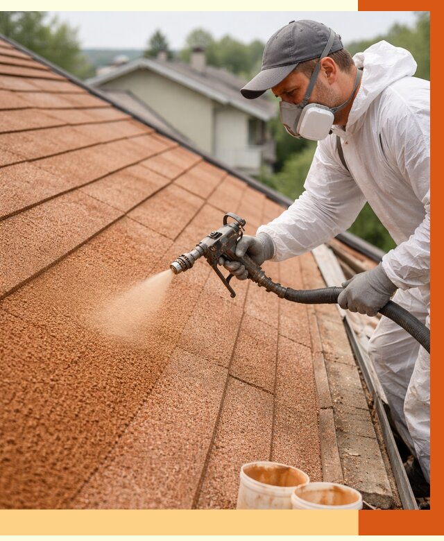 Утепление кровли жидкой пробкой в Магадане от 2760 руб./м² под ключ | ТепломастерМгд