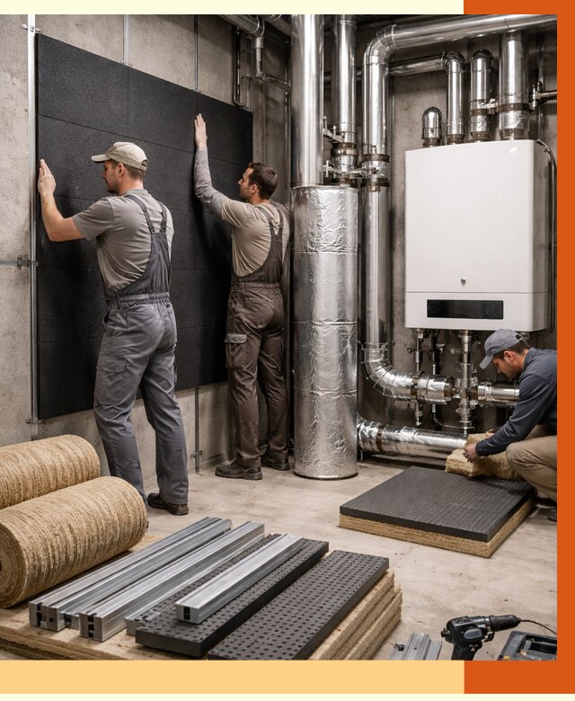 Шумоизоляция котельной в Магадане от 6645 руб. под ключ | Профессиональная звукоизоляция — ТепломастерМгд