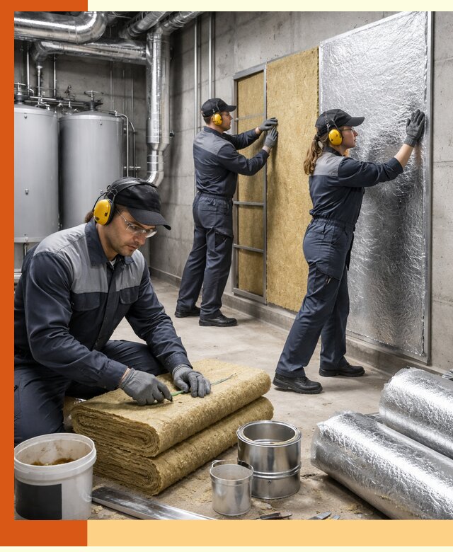 Шумоизоляция котельной в Магадане: профессиональный монтаж и материалы