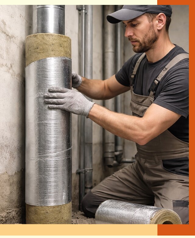 Шумоизоляция труб в Магадане от 1227 руб. — шумоподавление и звукоизоляция труб | ТепломастерМгд