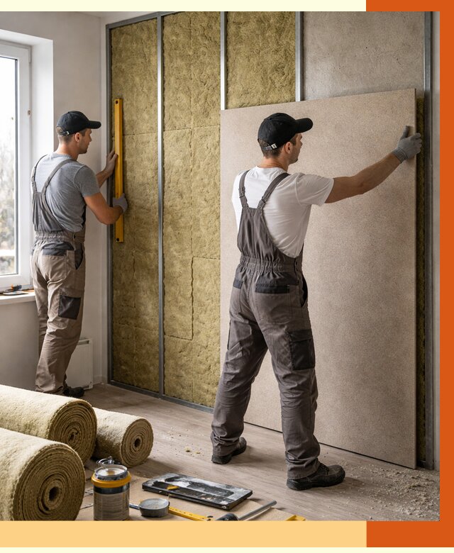 Шумоизоляция стен в Магадане от 4600 руб/м2 — звукоизоляция стен под ключ | ТепломастерМгд