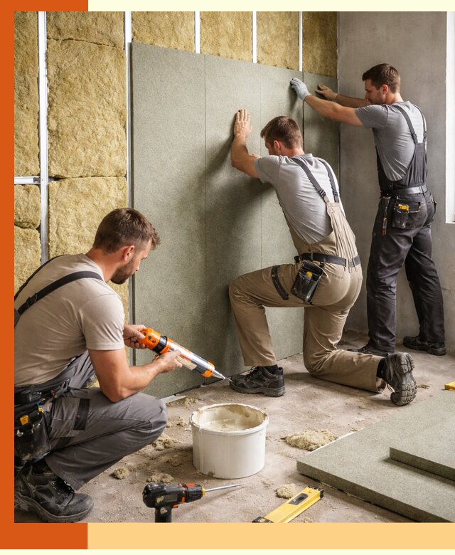 Профессиональная шумоизоляция стен в Магадане для квартир и домов