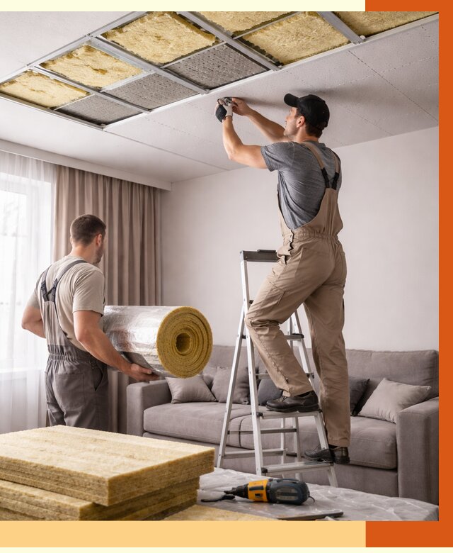 Шумоизоляция потолка в Магадане от 2300 руб. под ключ | Профессионально — ТепломастерМгд