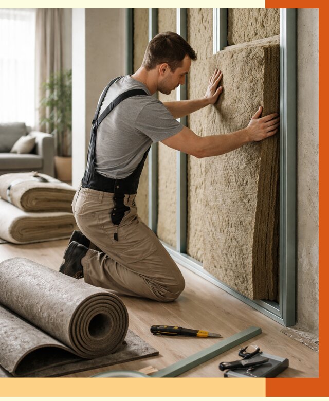 Шумоизоляция перегородок в Магадане от 1687 руб. за м2 — ТепломастерМгд