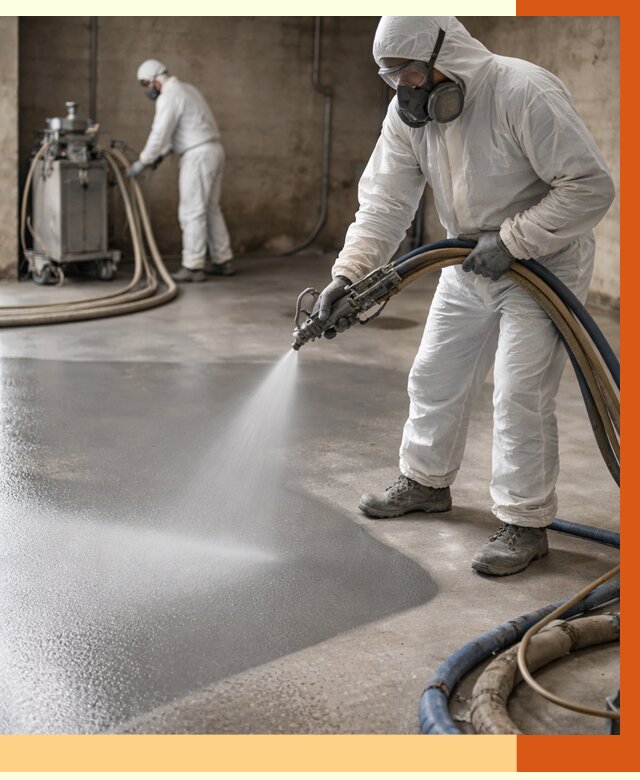 Гидроизоляция полимочевиной в Магадане от 8690 руб/м² — напыление полимерной гидроизоляции | ТепломастерМгд