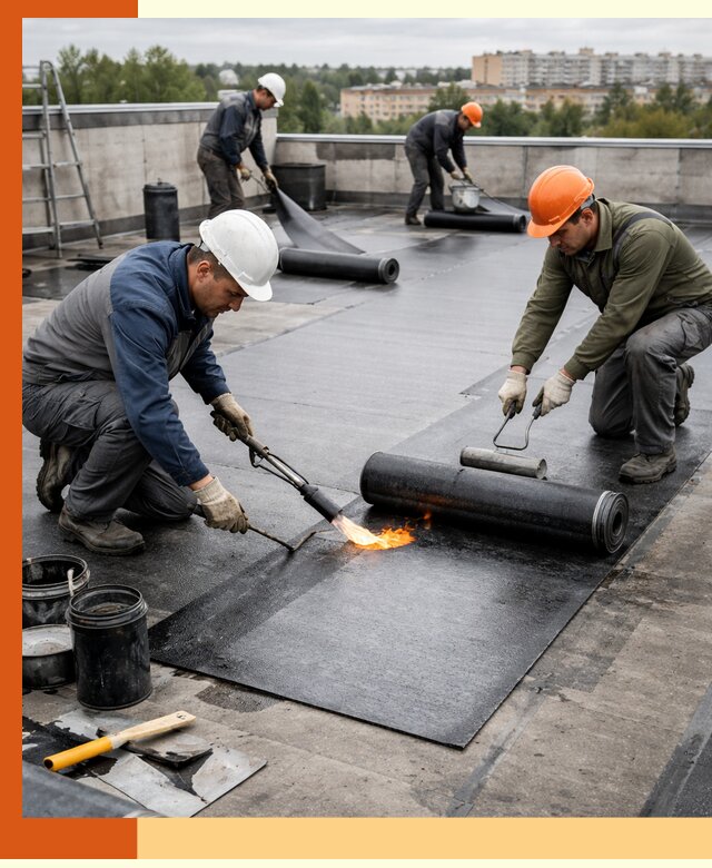 Профессиональная гидроизоляция плоской кровли в Магадане
