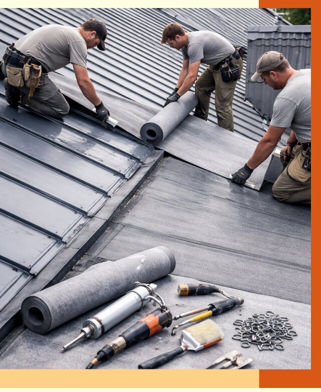 Гидроизоляция металлической кровли полимочевиной в Магадане от 8690 руб. | ТепломастерМгд