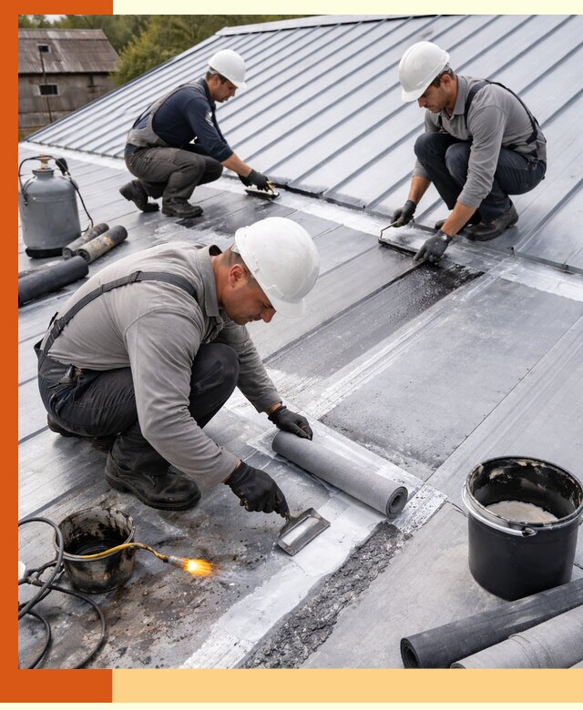 Гидроизоляция металлической кровли с гарантией в Магадане