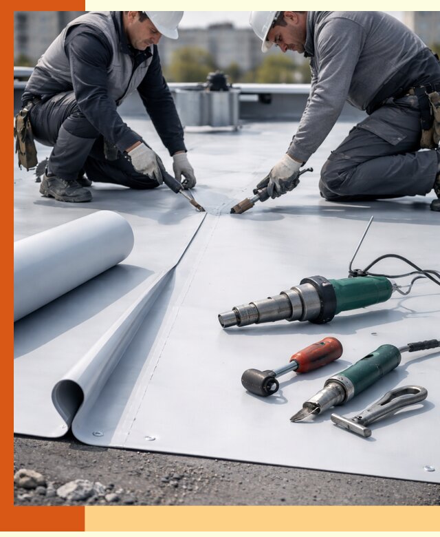 Гидроизоляция мембранной кровли в Магадане: монтаж и ремонт быстро