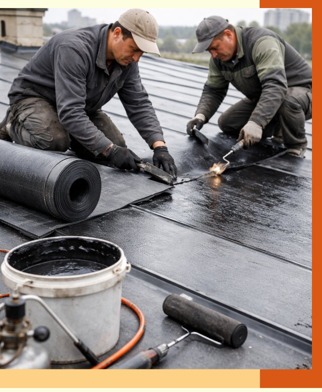 Гидроизоляция фальцевой кровли в Магадане от 7667 руб. под ключ | ТепломастерМгд