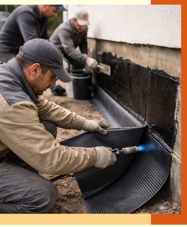 Гидроизоляция цоколя и отмостки в Магадане от 8690 руб. — ТепломастерМгд