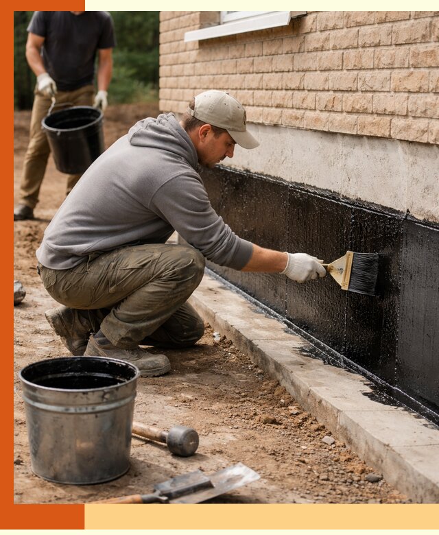 Гидроизоляция цоколя домов и зданий в Магадане эффективными методами