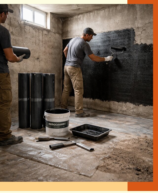 Гидроизоляция подвала в Магадане от 3578 руб. под ключ | Профессионально — ТепломастерМгд