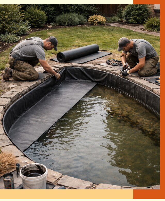 Гидроизоляция пруда в Магадане от 15335 руб. под ключ | ТепломастерМгд профессионально