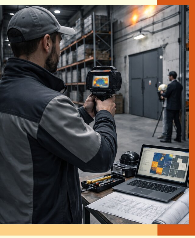 Тепловизионное обследование склада в Магадане от 6645 руб. | ТепломастерМгд