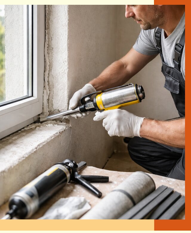 Герметизация стыков и примыканий в Магадане от 1227 руб. под ключ | ТепломастерМгд