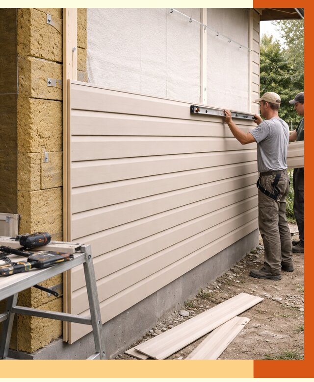 Монтаж сайдинга после утепления в Магадане от 1891 руб. — обшивка и облицовка | ТепломастерМгд