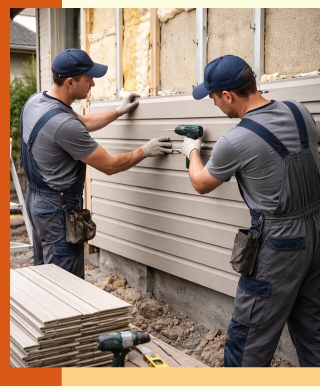 Монтаж сайдинга после утепления в Магадане качественно и надежно